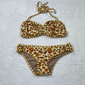 Beach Couture Pumpkin bikini, size 2